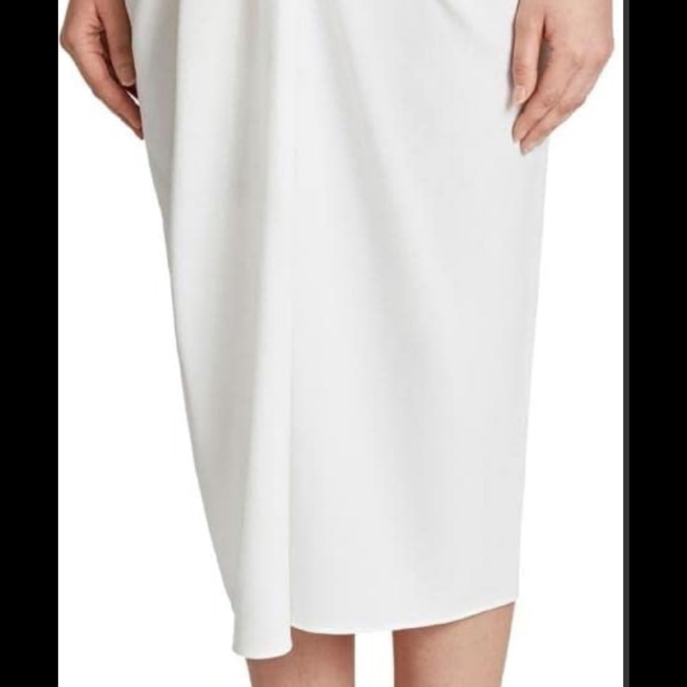 Tahari ASL White/cream Midi Pencil Skirt
